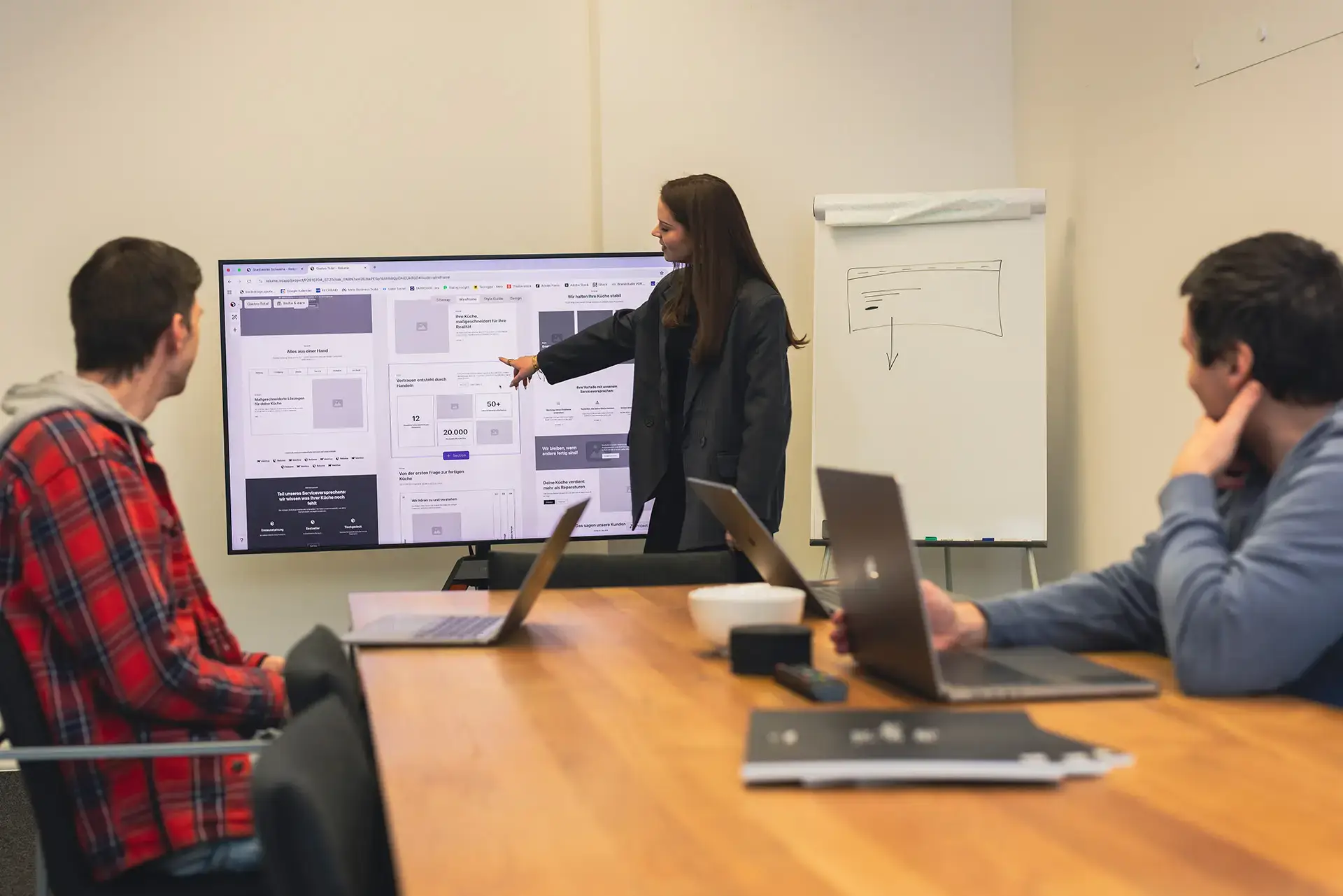 Team-Brainstorming bei der Rebranding Agentur BECKDESIGN