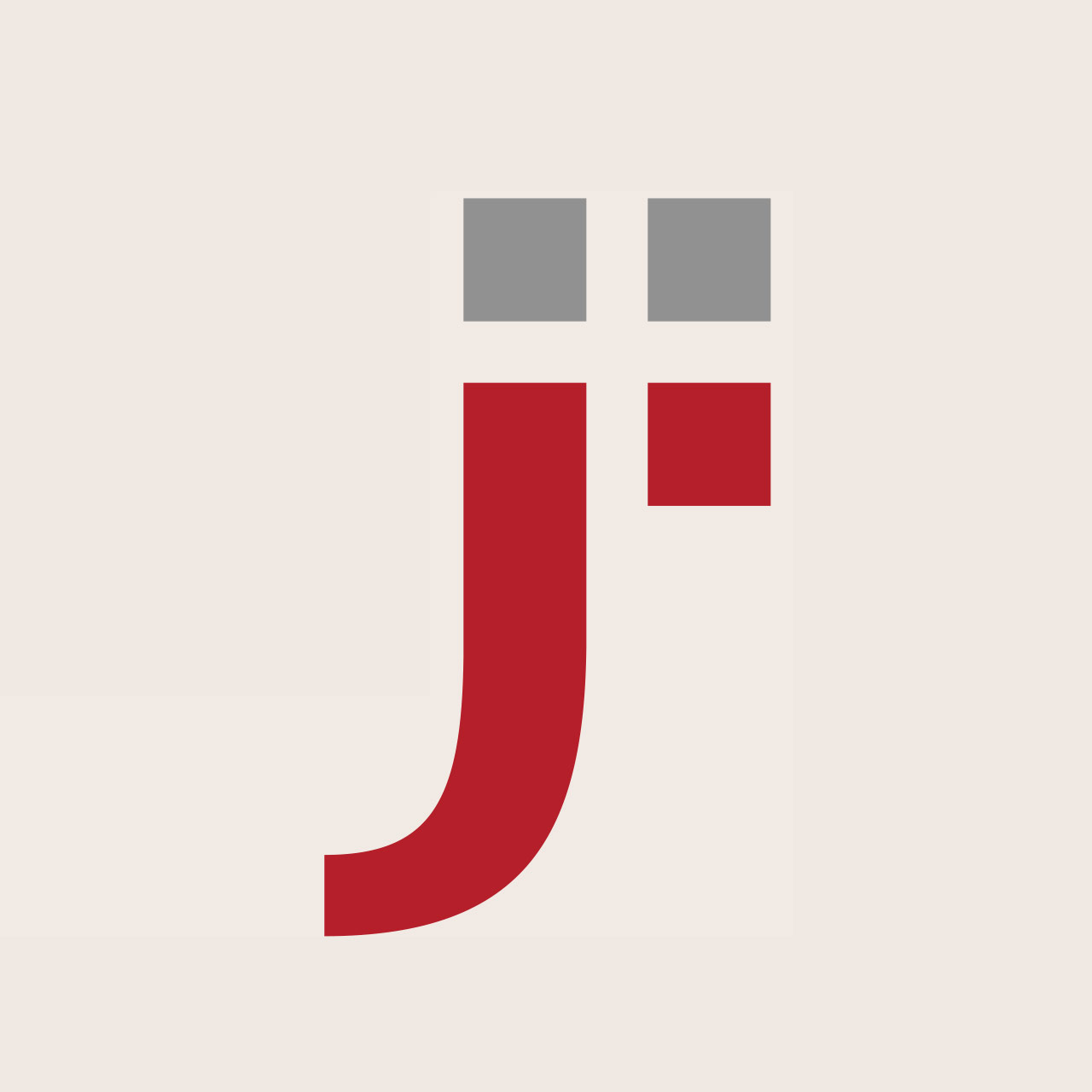 „J"-Zeichen des Evangelischen Johanneswerks in Rot und Grau, Vorschaubild für die Projektübersicht