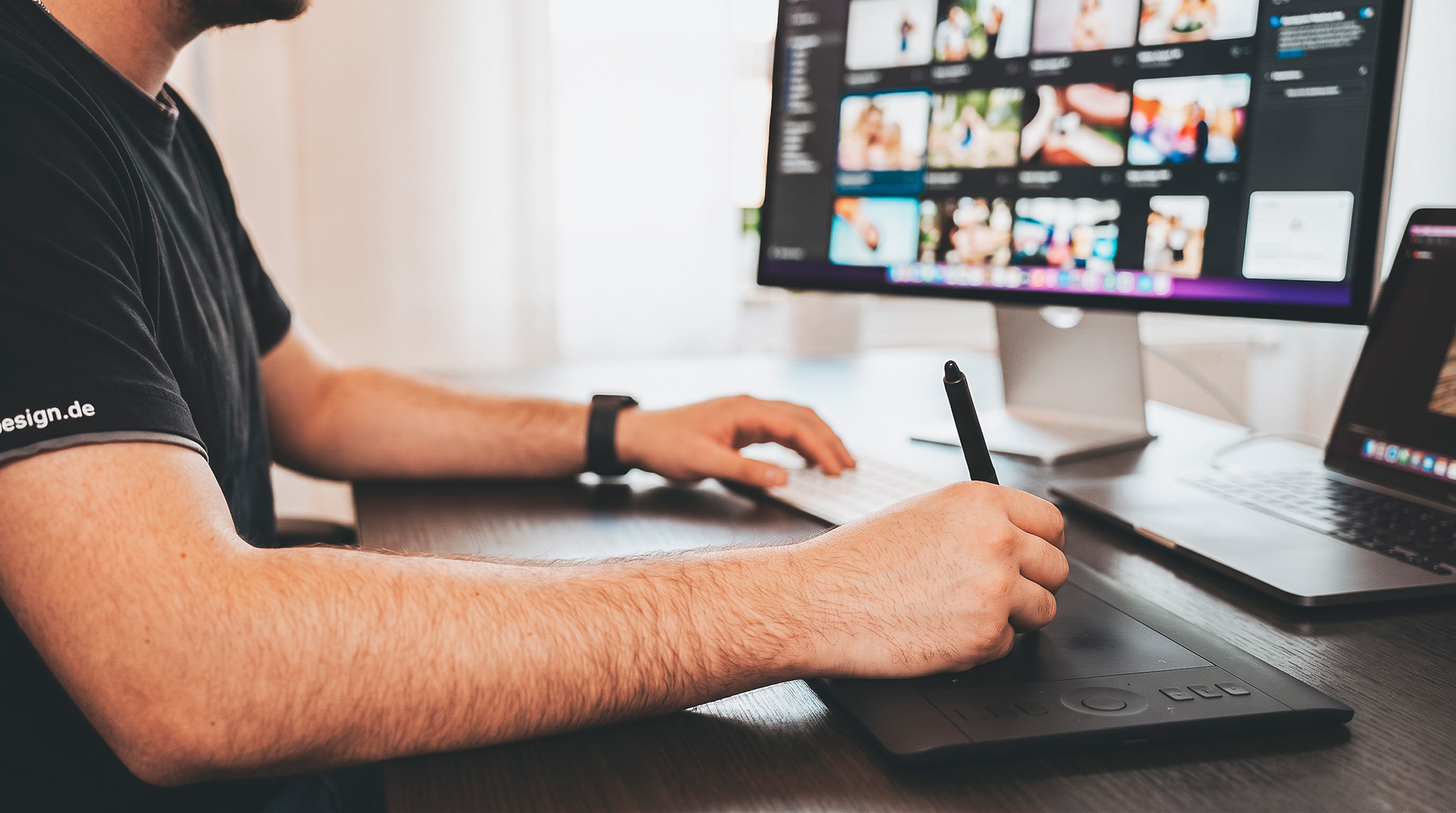 Bildbearbeitung und Retusche am Arbeitsplatz bei BECKDESIGN